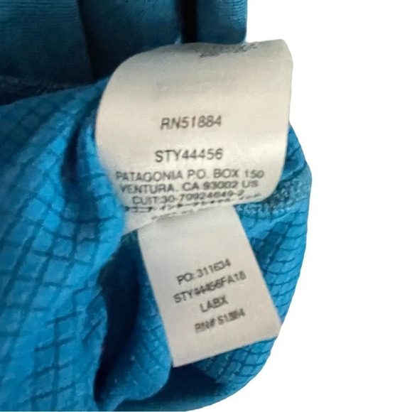 Patagonia Capilene Midweight 1/4 Zip Base Layer Women’s Size Small Blue - Picture 5 of 7